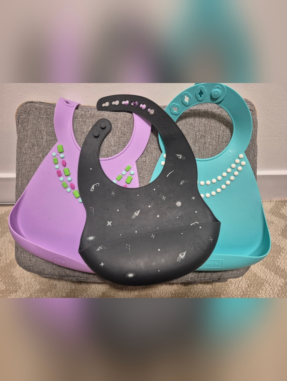 *5 Items for $25 Baby Items* 3 X Silicon Bibs